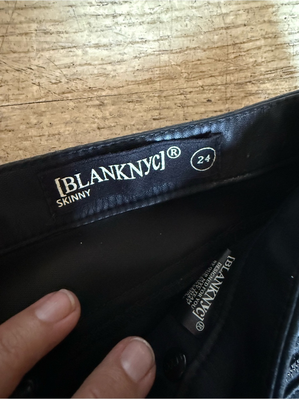 Blank NYC Black Moto Quilted Skinny Jeans - Picture 2 of 4